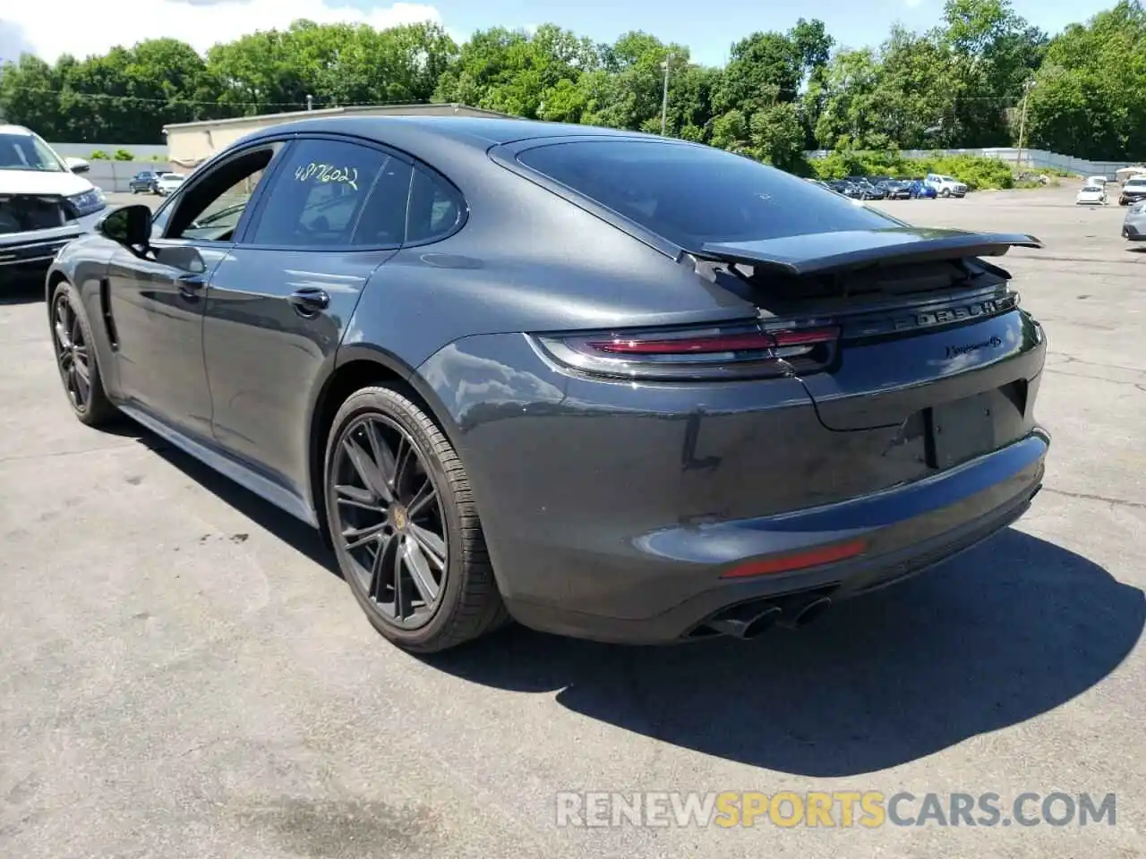 3 Photograph of a damaged car WP0AB2A78LL140855 PORSCHE PANAMERA 2020