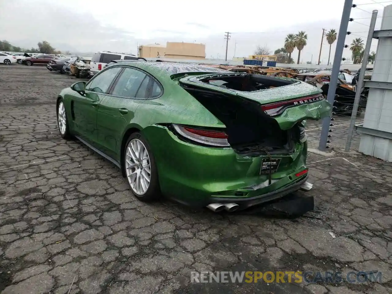 3 Photograph of a damaged car WP0AB2A70ML139054 PORSCHE PANAMERA 2021