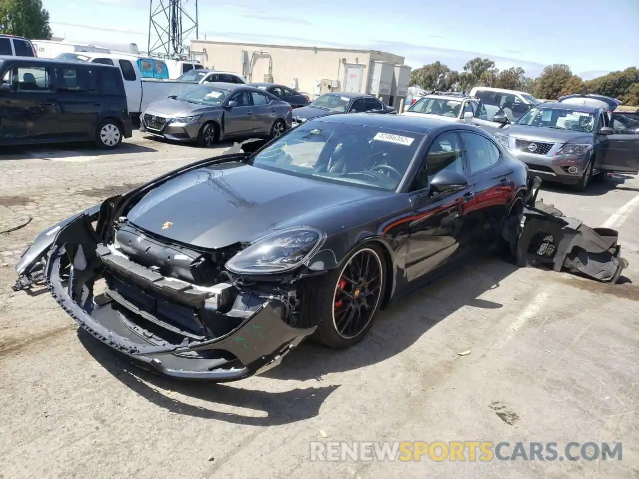 2 Photograph of a damaged car WP0AG2A78ML147887 PORSCHE PANAMERA 2021