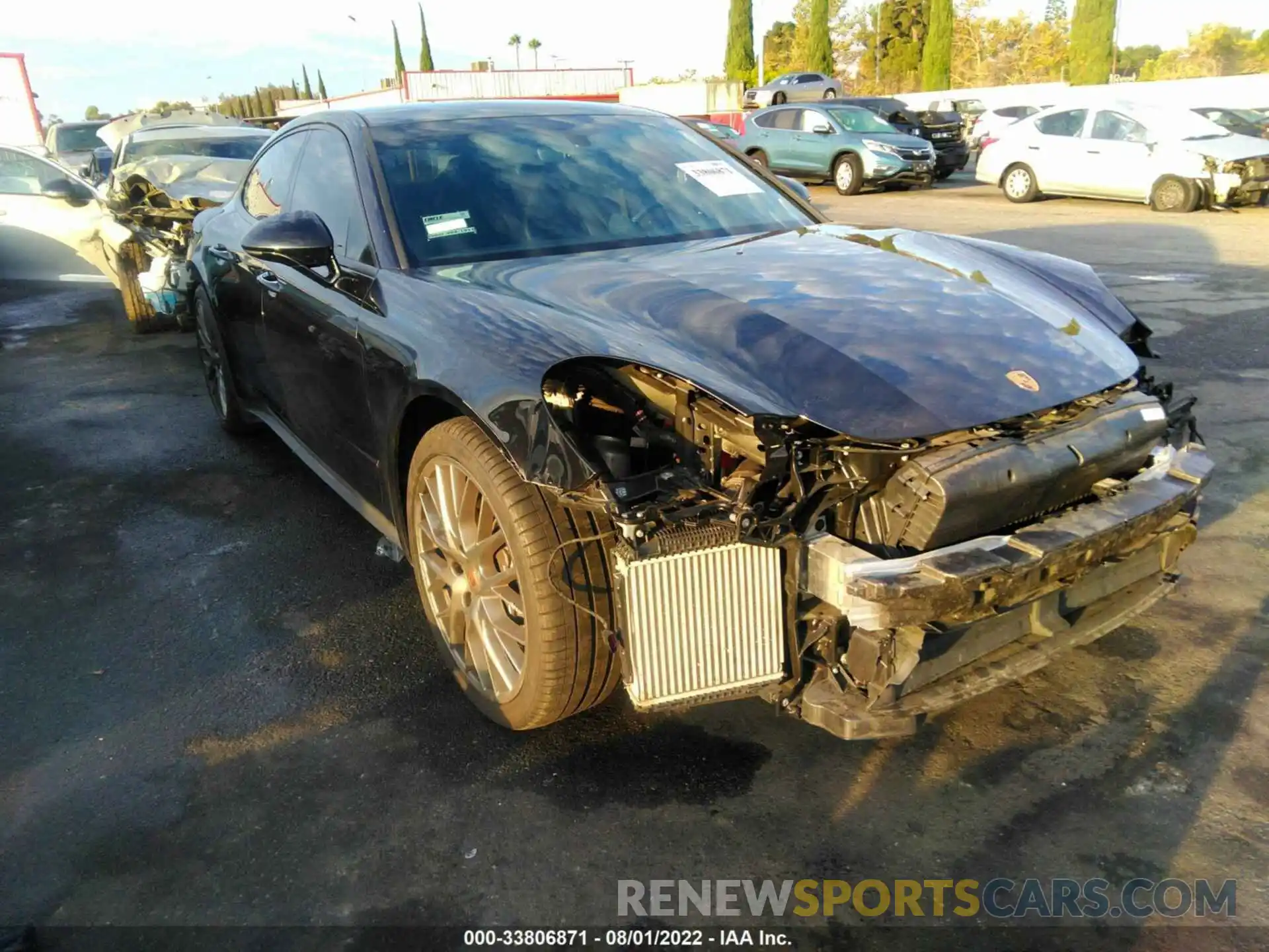 1 Photograph of a damaged car WP0AJ2A70ML112147 PORSCHE PANAMERA 2021