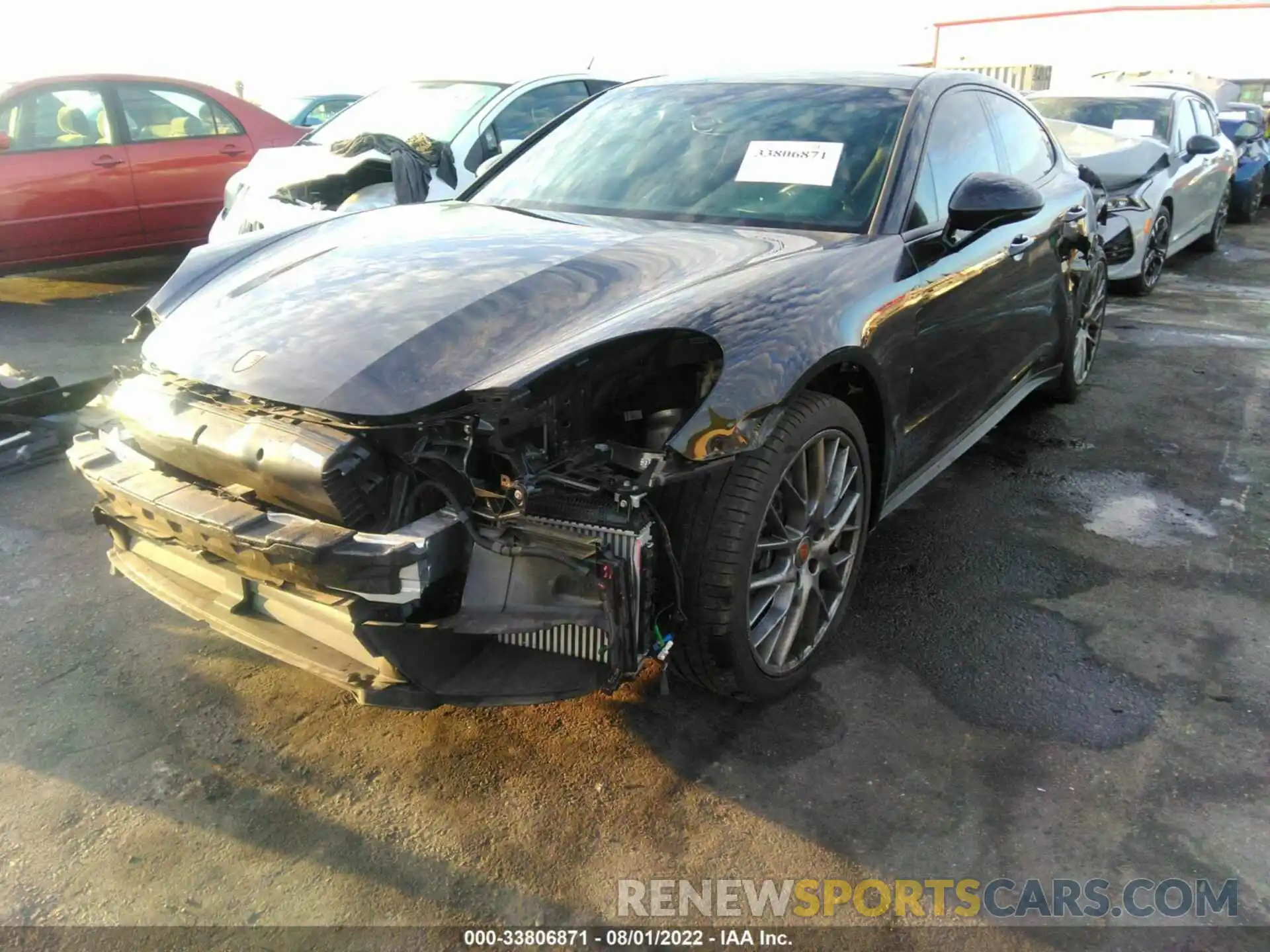 2 Photograph of a damaged car WP0AJ2A70ML112147 PORSCHE PANAMERA 2021