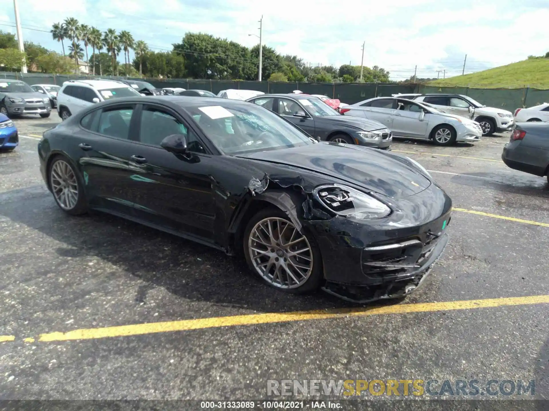 1 Photograph of a damaged car WP0AJ2A72ML116278 PORSCHE PANAMERA 2021