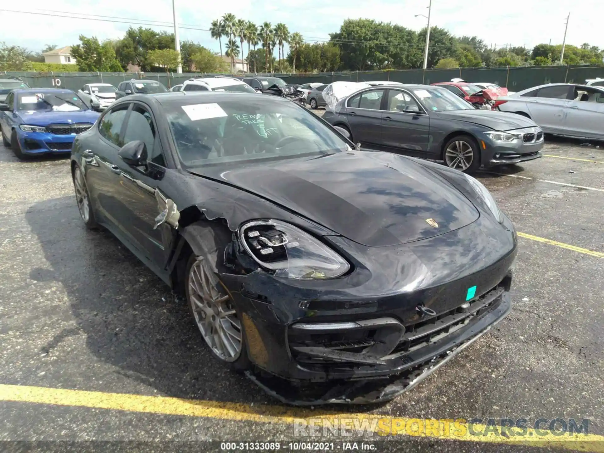 6 Photograph of a damaged car WP0AJ2A72ML116278 PORSCHE PANAMERA 2021