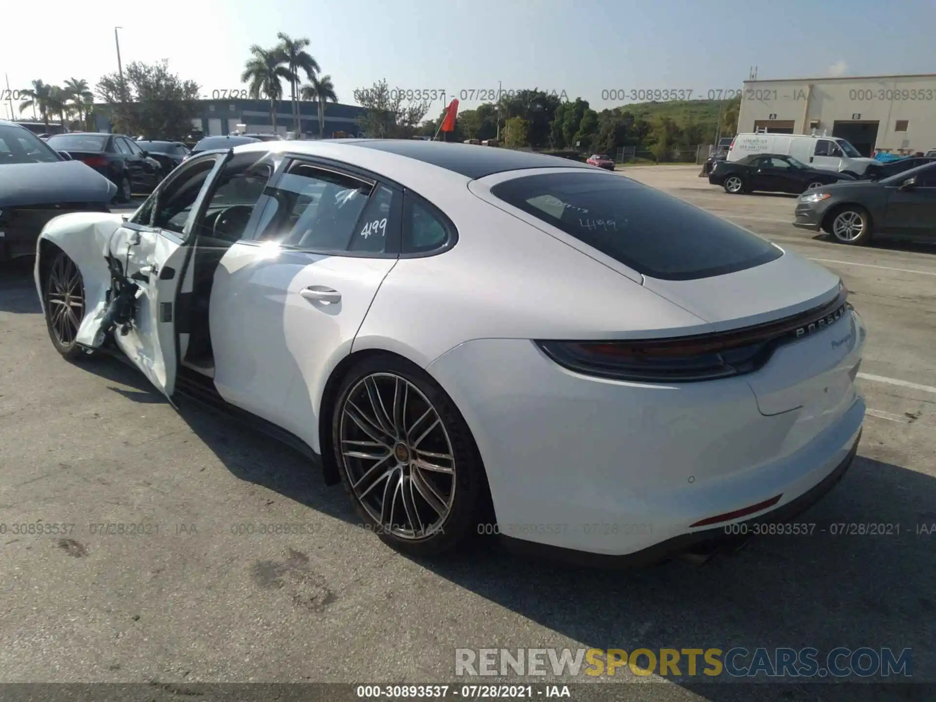 3 Photograph of a damaged car WP0AJ2A73ML115804 PORSCHE PANAMERA 2021