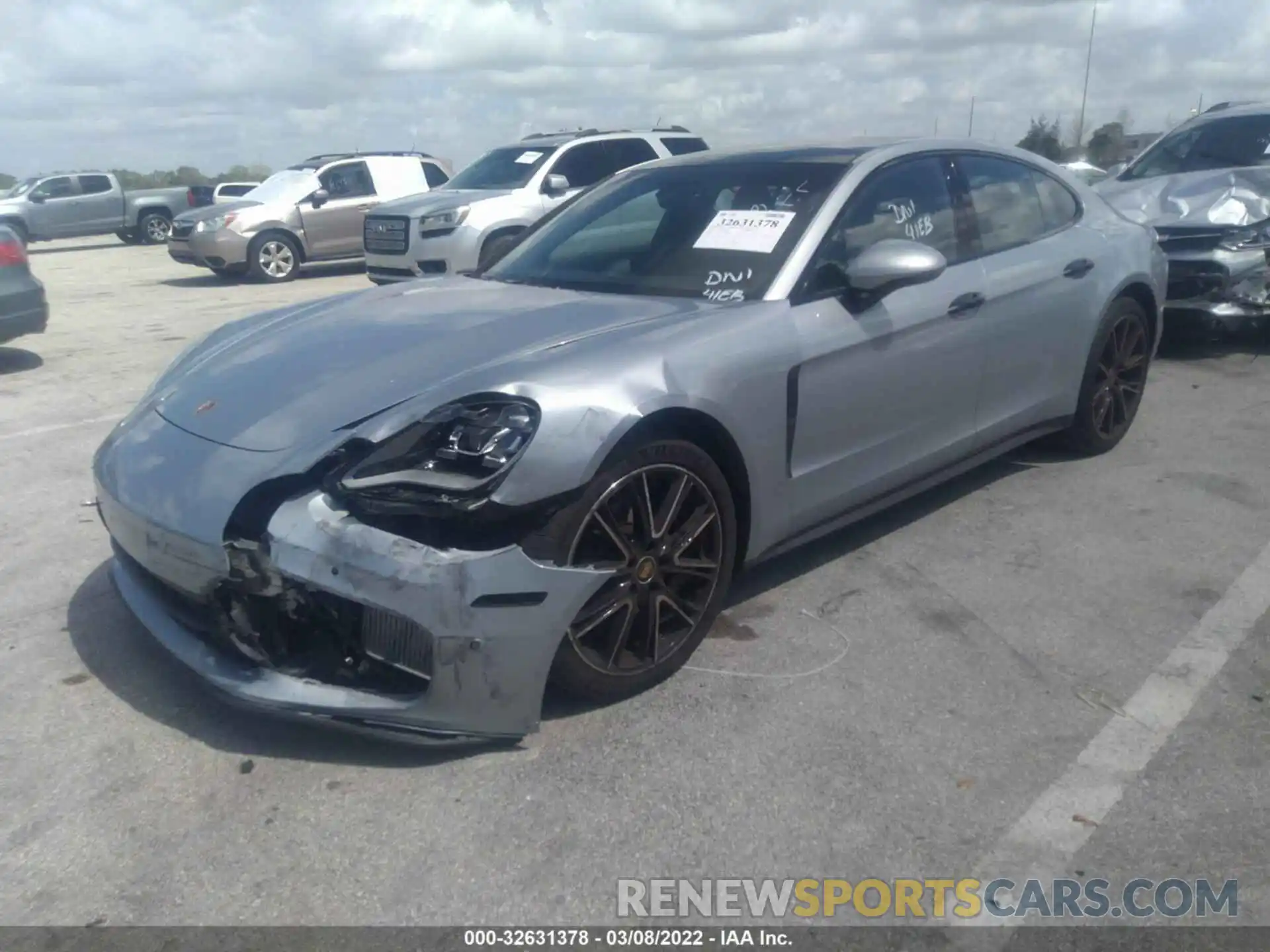 2 Photograph of a damaged car WP0AJ2A75ML115836 PORSCHE PANAMERA 2021