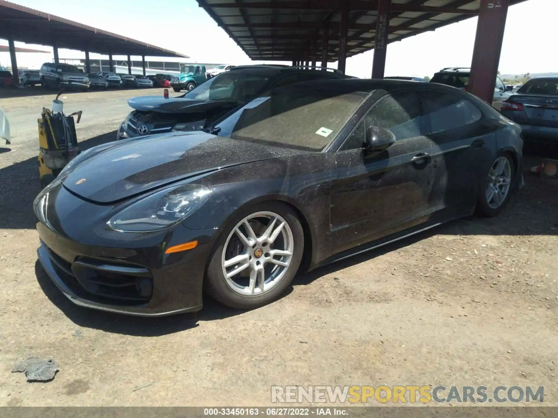 2 Photograph of a damaged car WP0AJ2A75ML118199 PORSCHE PANAMERA 2021