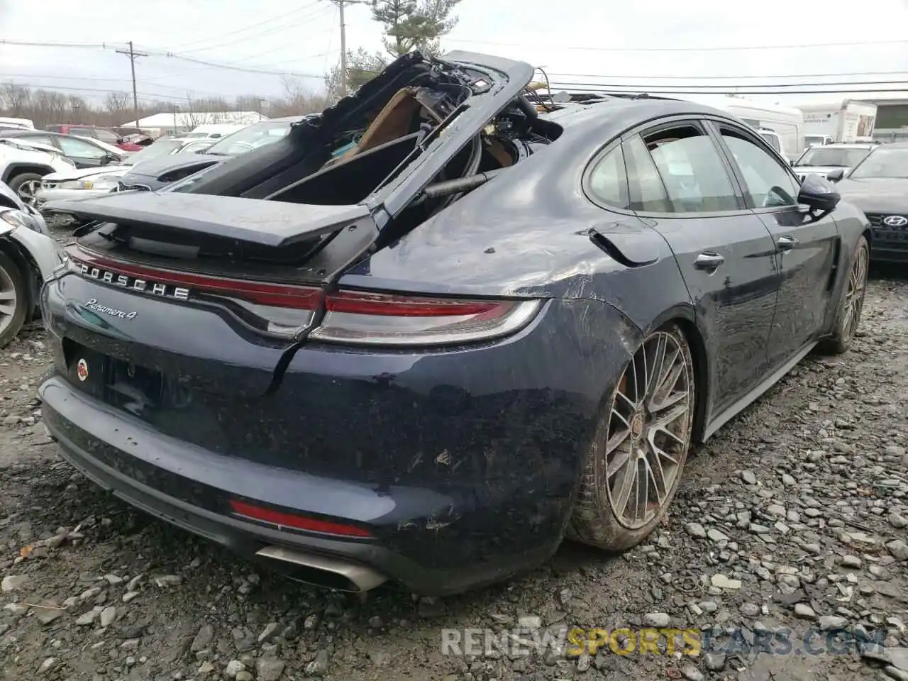 4 Фотография поврежденного автомобиля WP0AJ2A76ML114680 PORSCHE PANAMERA 2021