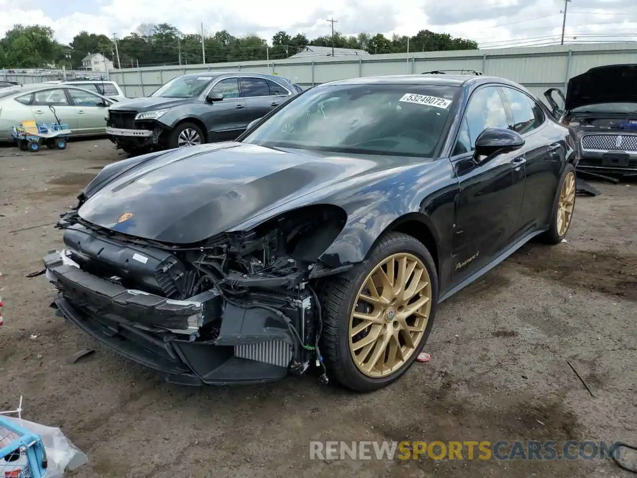 2 Photograph of a damaged car WP0AJ2A77ML115725 PORSCHE PANAMERA 2021