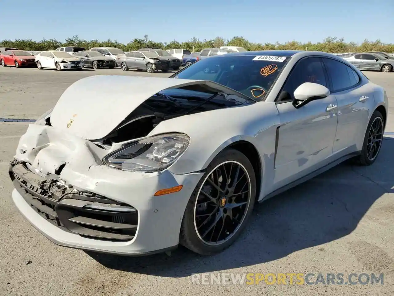 2 Photograph of a damaged car WP0AJ2A78ML116429 PORSCHE PANAMERA 2021