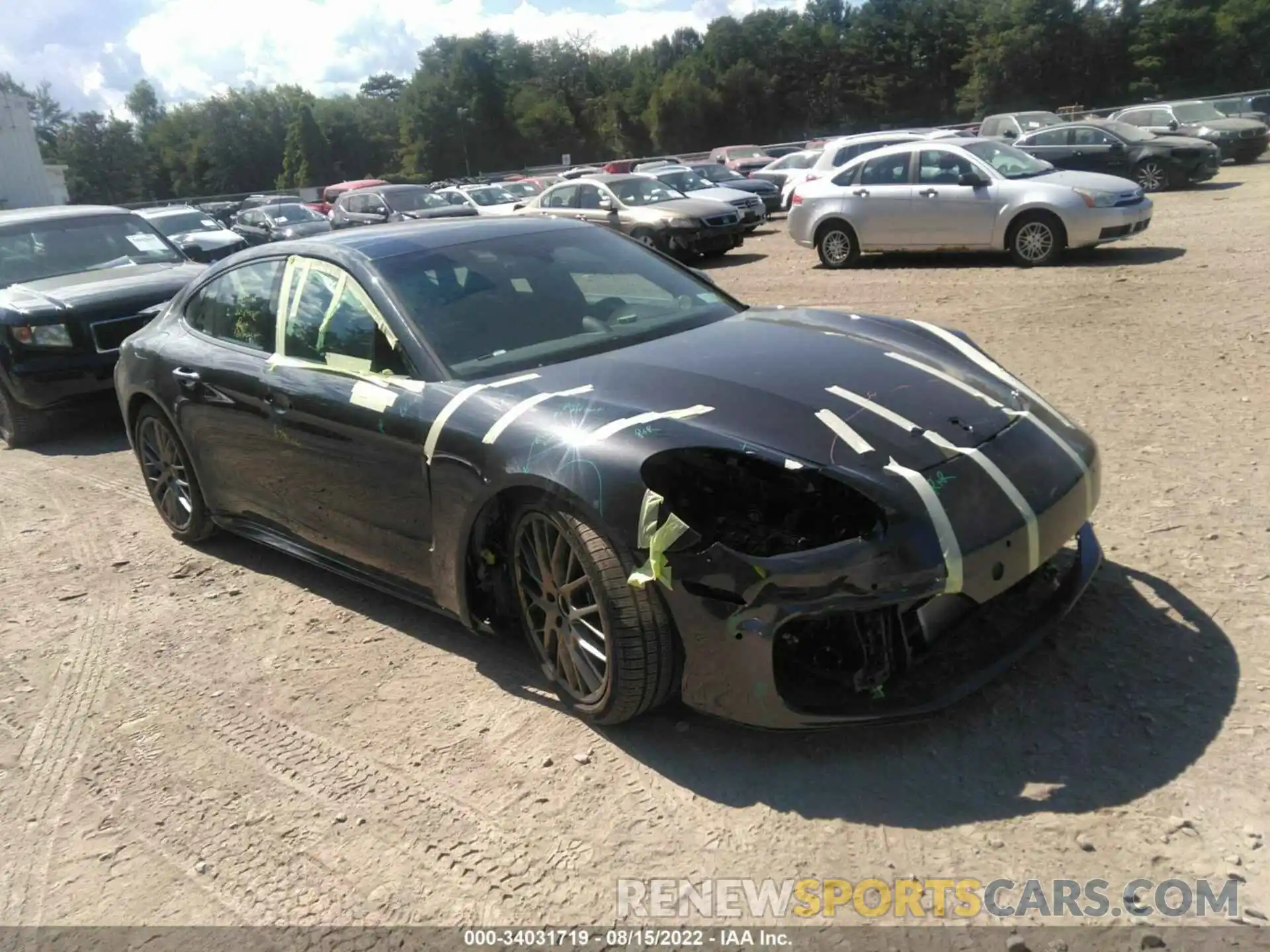 1 Photograph of a damaged car WP0AE2A73NL125092 PORSCHE PANAMERA 2022