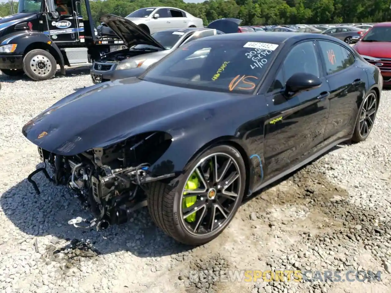 2 Photograph of a damaged car WP0AH2A79NL142020 PORSCHE PANAMERA 2022