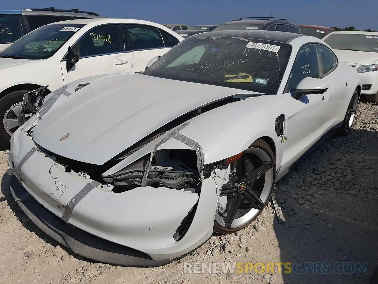 2 Photograph of a damaged car WP0AB2Y11LSA52353 PORSCHE TAYCAN 2020