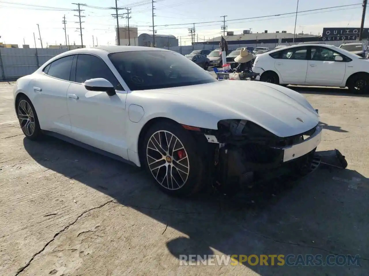 1 Photograph of a damaged car WP0AB2Y12LSA51518 PORSCHE TAYCAN 2020