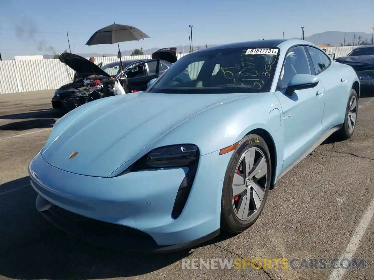 2 Photograph of a damaged car WP0AB2Y17LSA51837 PORSCHE TAYCAN 2020