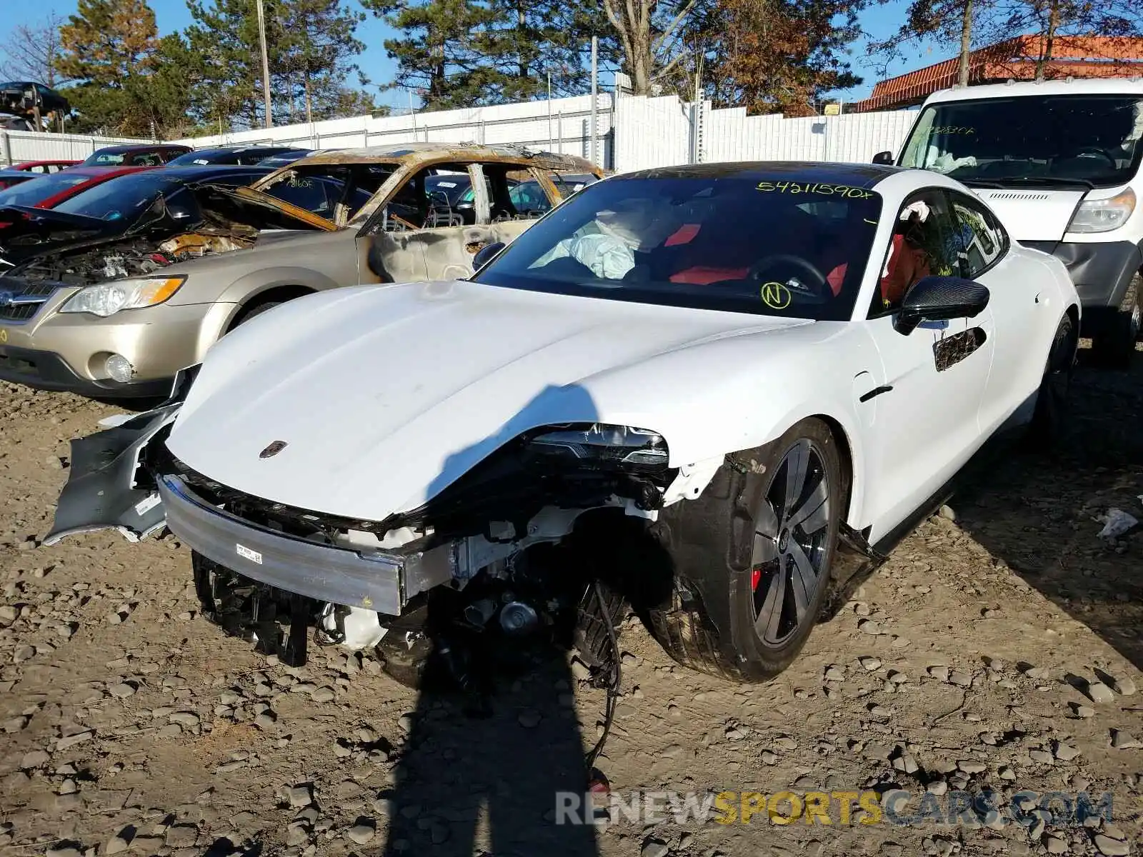 2 Photograph of a damaged car WP0AB2Y17LSA52079 PORSCHE TAYCAN 2020