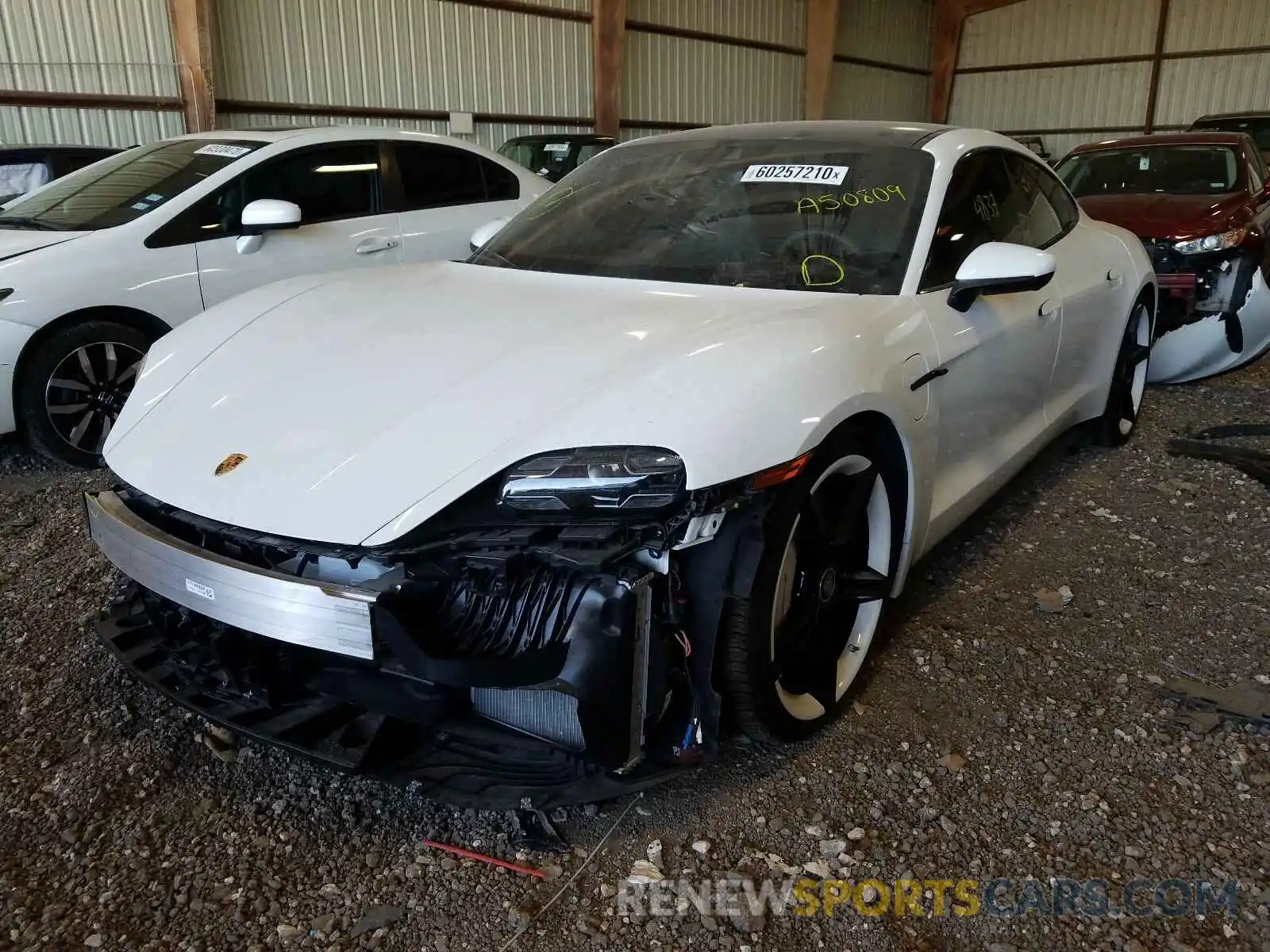 2 Photograph of a damaged car WP0AB2Y18LSA50809 PORSCHE TAYCAN 2020