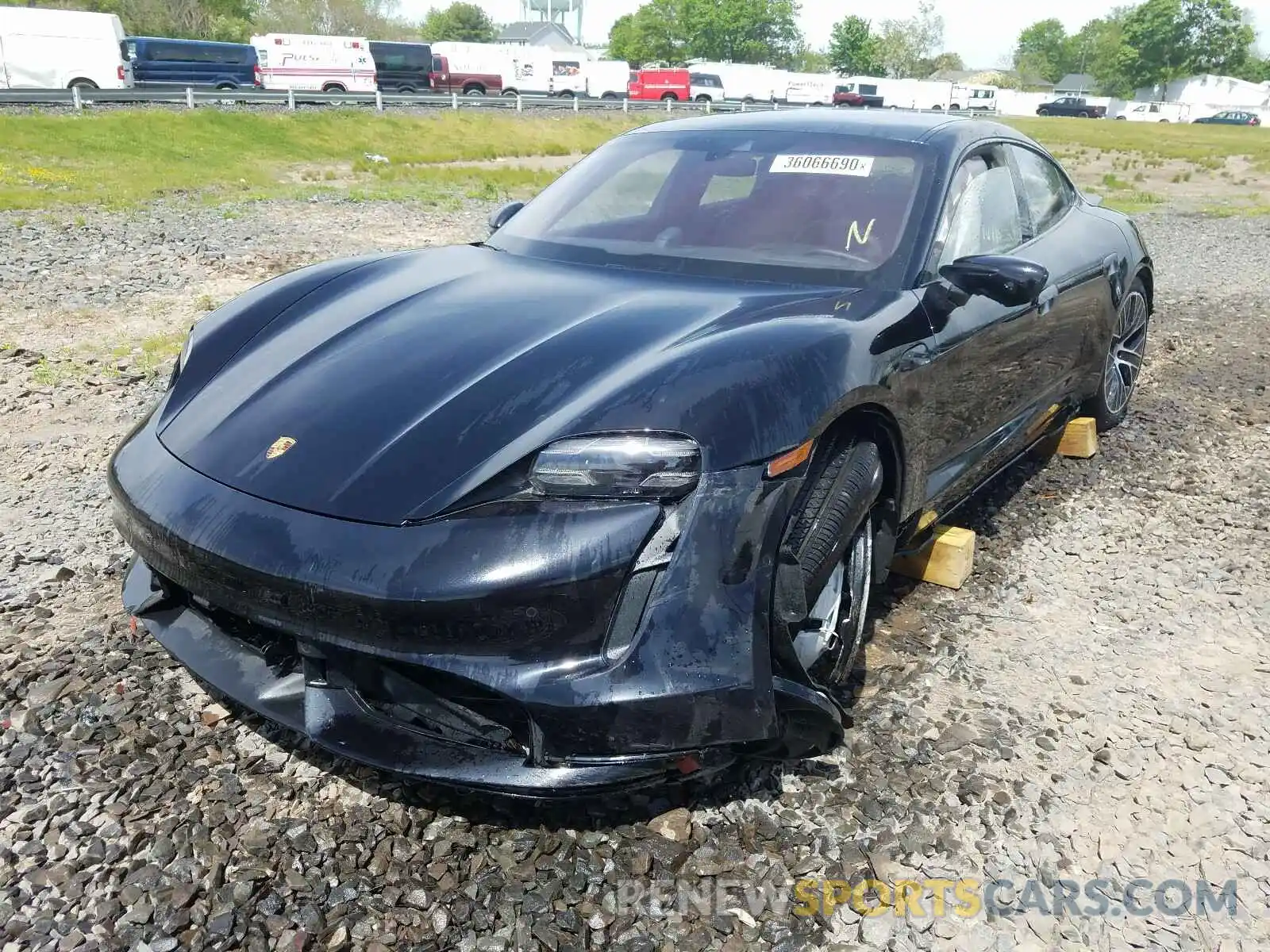 2 Photograph of a damaged car WP0AC2Y14LSA70195 PORSCHE TAYCAN 2020