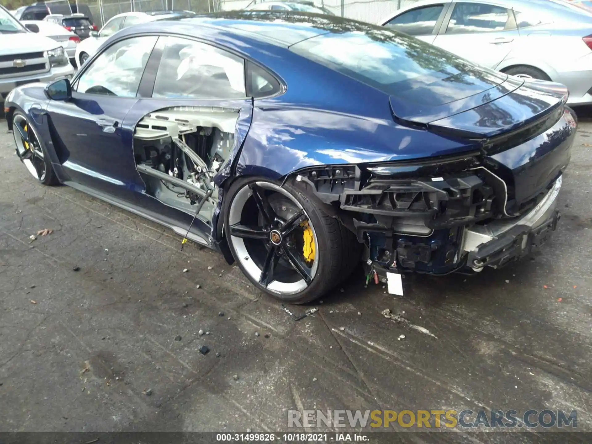 3 Photograph of a damaged car WP0AC2Y14LSA70407 PORSCHE TAYCAN 2020