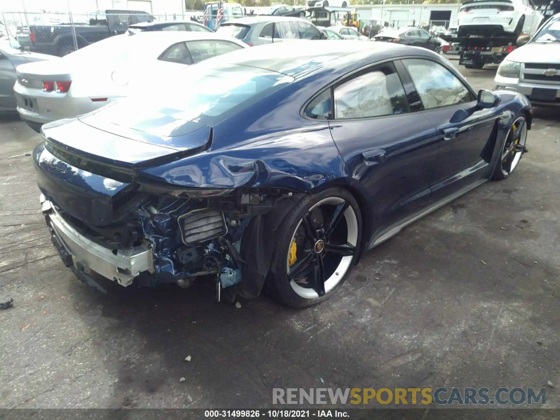 4 Photograph of a damaged car WP0AC2Y14LSA70407 PORSCHE TAYCAN 2020