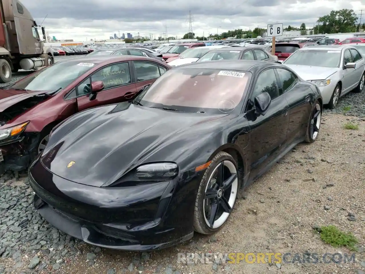 2 Photograph of a damaged car WP0AC2Y14LSA71380 PORSCHE TAYCAN 2020