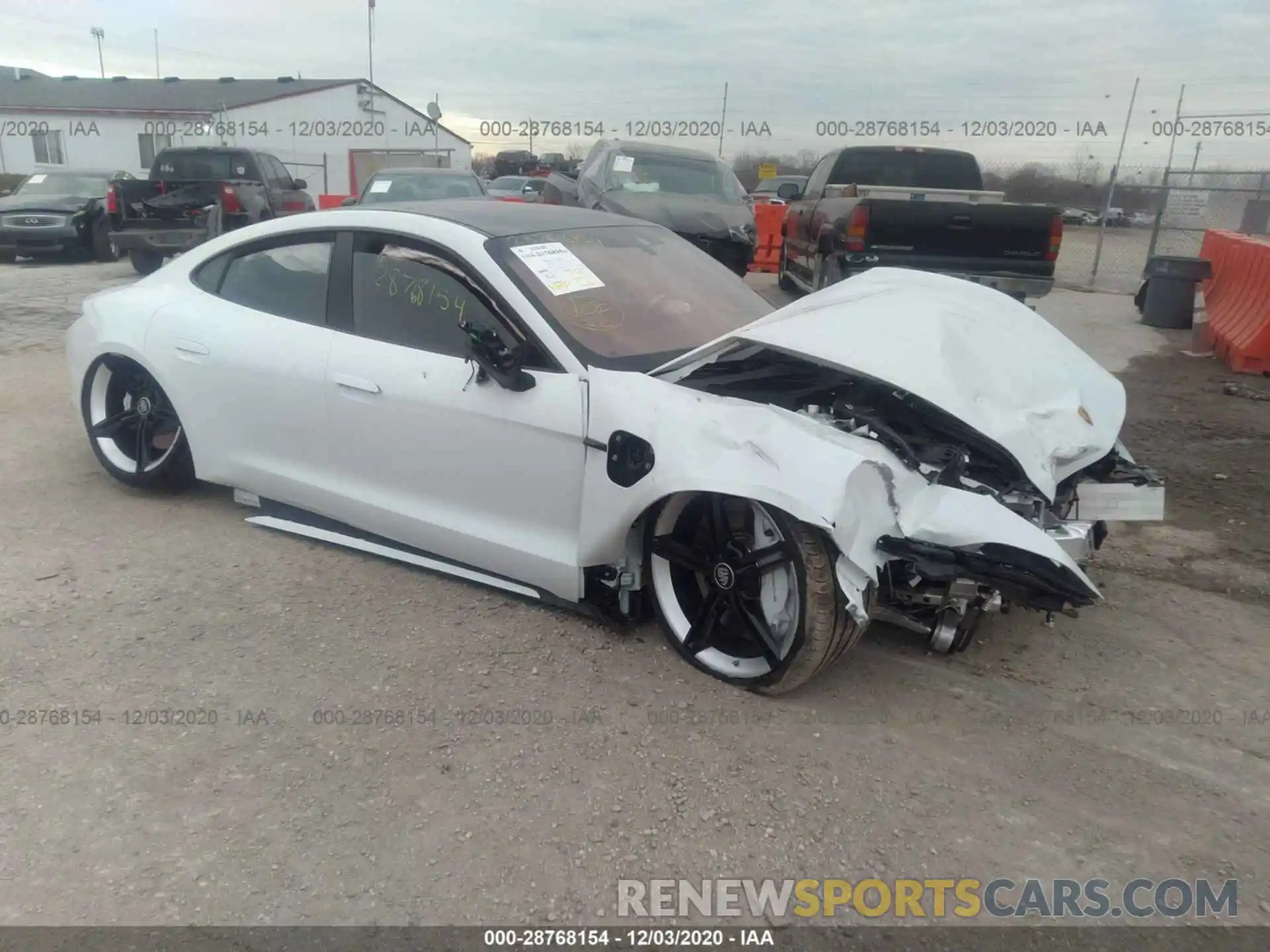 1 Photograph of a damaged car WP0AC2Y1XLSA72114 PORSCHE TAYCAN 2020