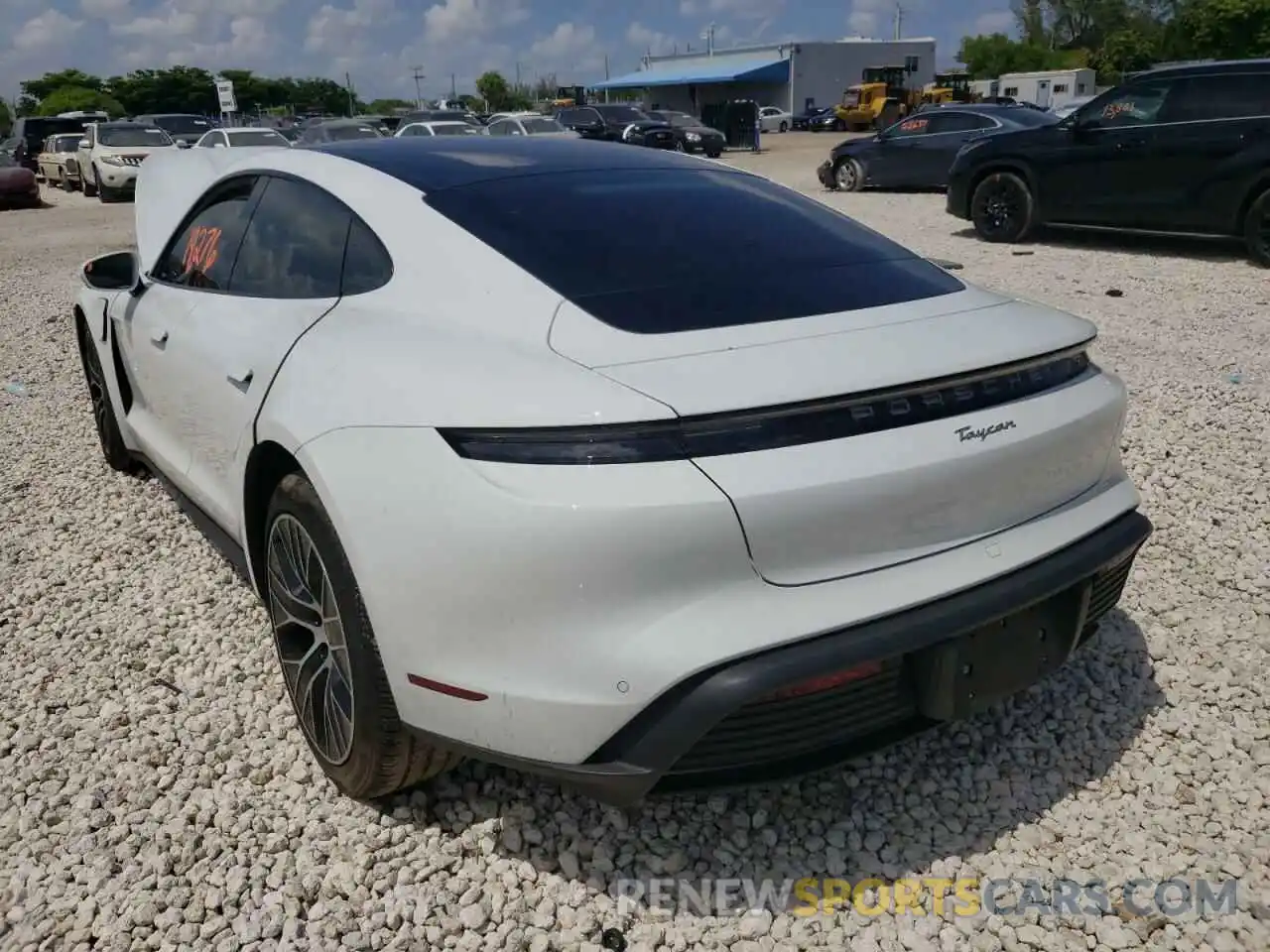 3 Photograph of a damaged car WP0AA2Y10MSA13340 PORSCHE TAYCAN 2021