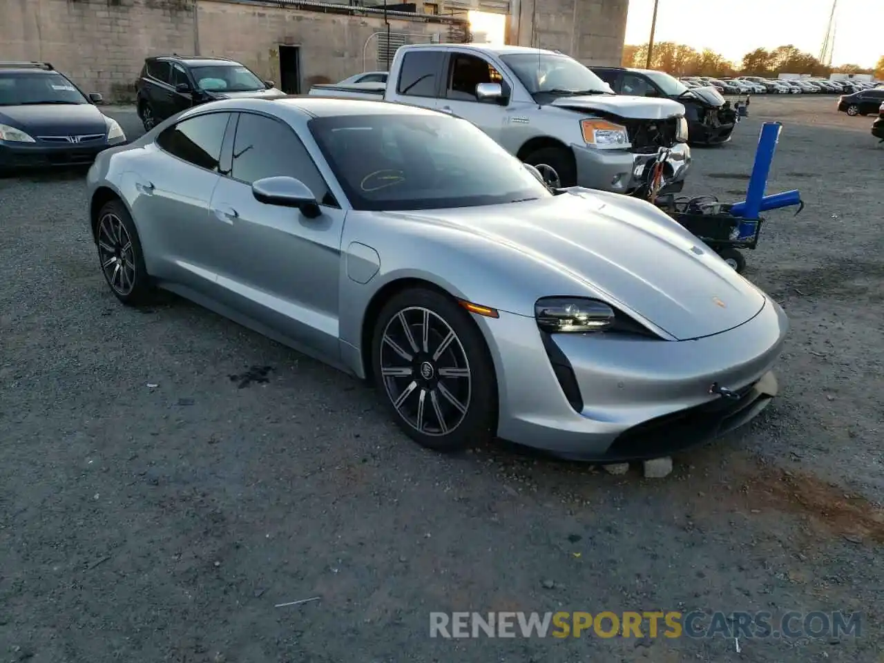 1 Photograph of a damaged car WP0AA2Y10MSA14102 PORSCHE TAYCAN 2021