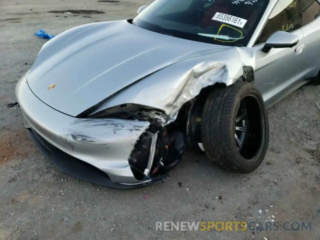 9 Photograph of a damaged car WP0AA2Y10MSA14102 PORSCHE TAYCAN 2021