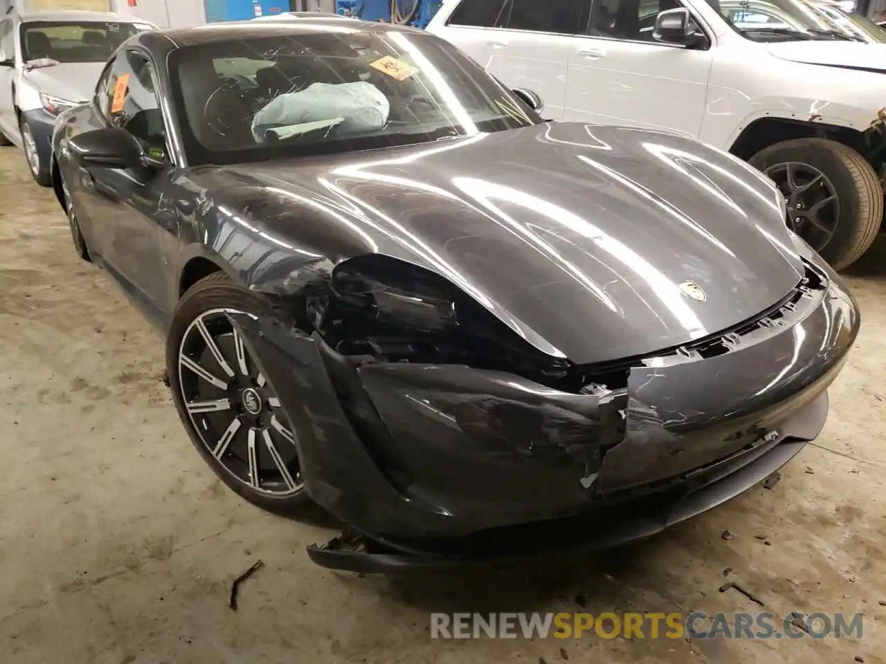 1 Photograph of a damaged car WP0AA2Y11MSA13783 PORSCHE TAYCAN 2021