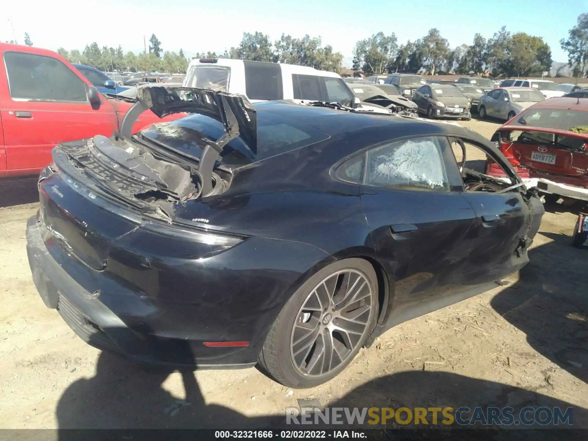 4 Photograph of a damaged car WP0AA2Y12MSA13601 PORSCHE TAYCAN 2021