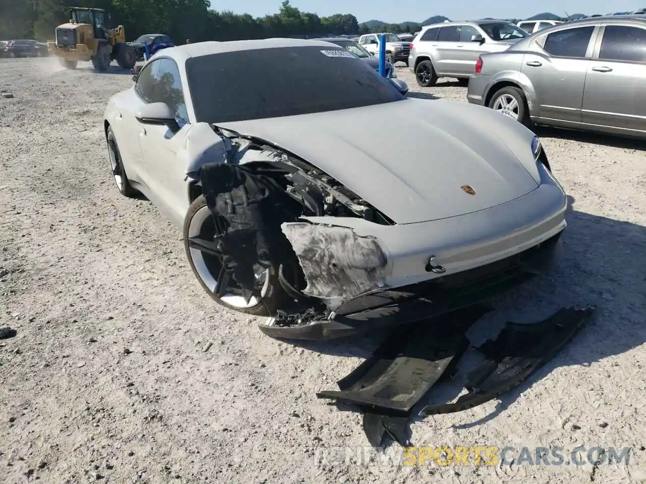 1 Photograph of a damaged car WP0AA2Y15MSA16377 PORSCHE TAYCAN 2021