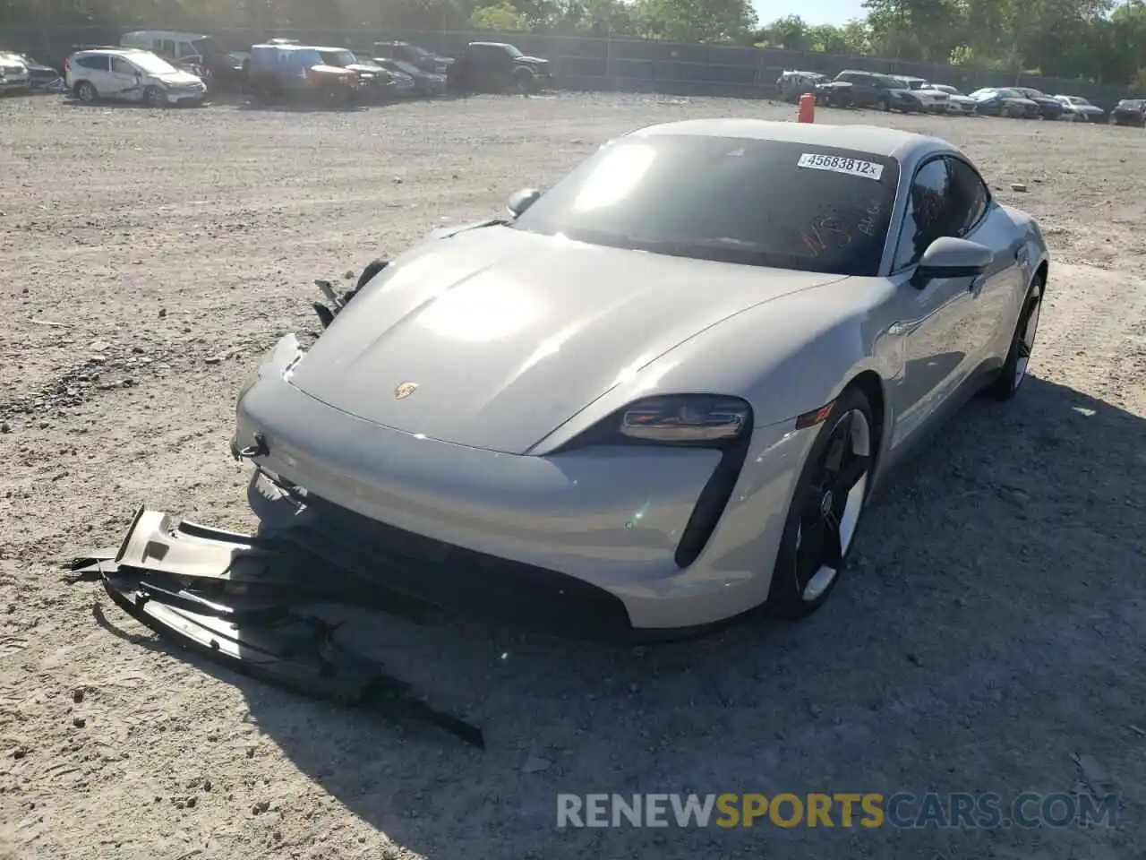 2 Photograph of a damaged car WP0AA2Y15MSA16377 PORSCHE TAYCAN 2021