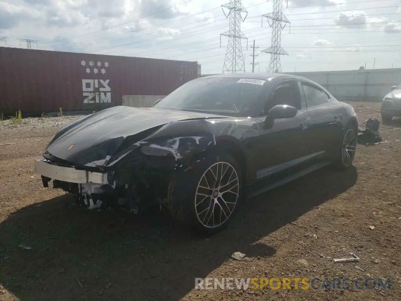 2 Photograph of a damaged car WP0AA2Y15MSA18775 PORSCHE TAYCAN 2021