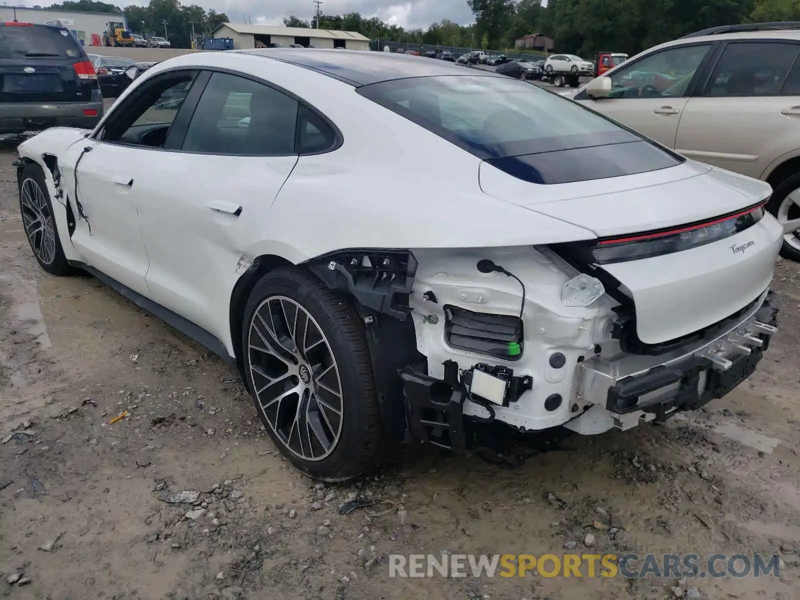 3 Photograph of a damaged car WP0AA2Y16MSA14234 PORSCHE TAYCAN 2021