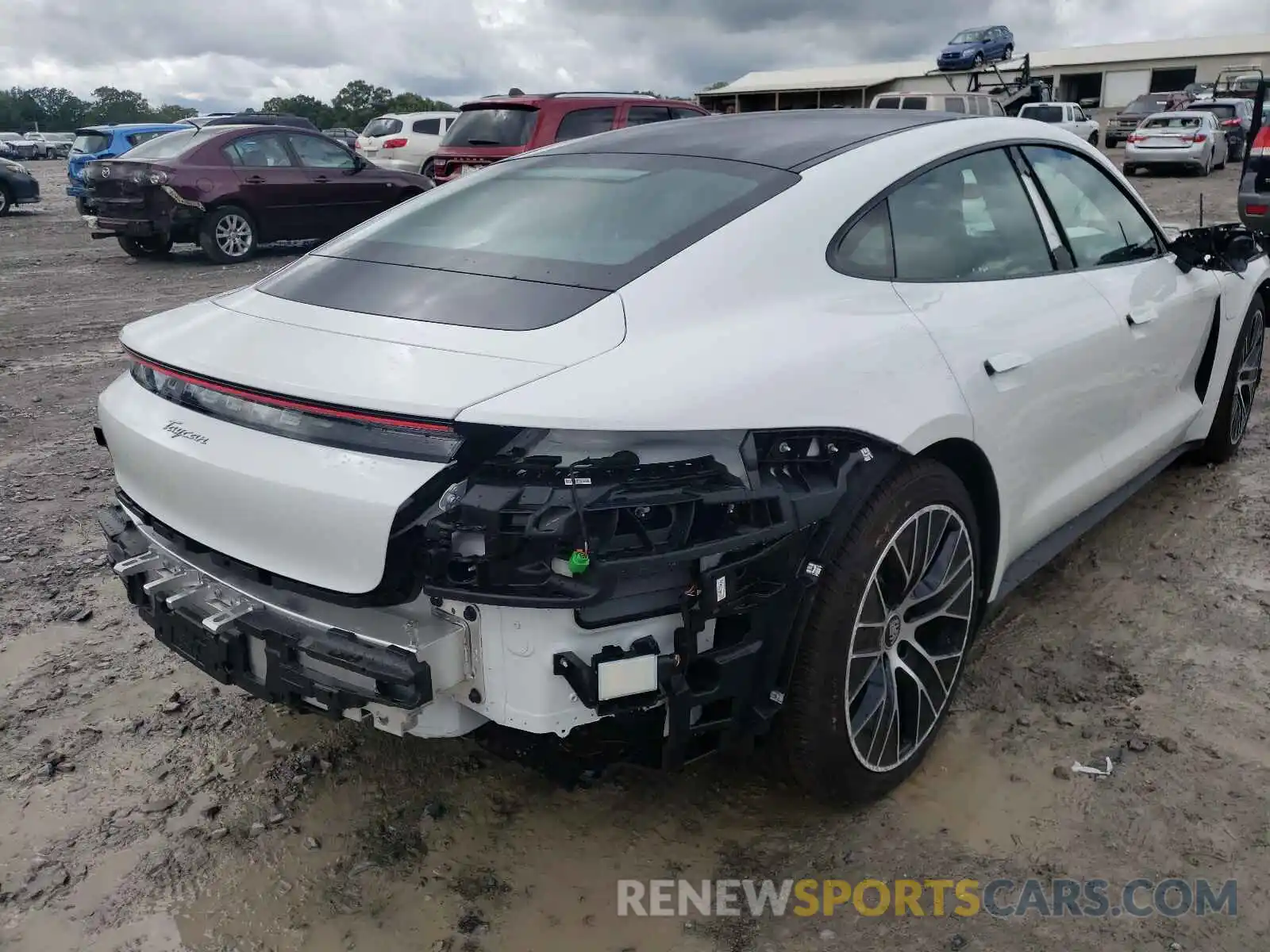 4 Photograph of a damaged car WP0AA2Y16MSA14234 PORSCHE TAYCAN 2021