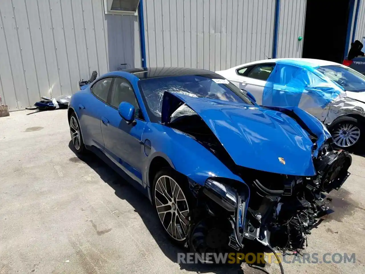 1 Photograph of a damaged car WP0AA2Y17MSA16316 PORSCHE TAYCAN 2021