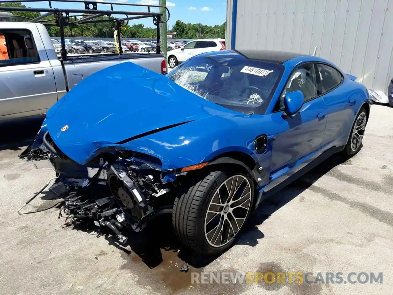 2 Photograph of a damaged car WP0AA2Y17MSA16316 PORSCHE TAYCAN 2021