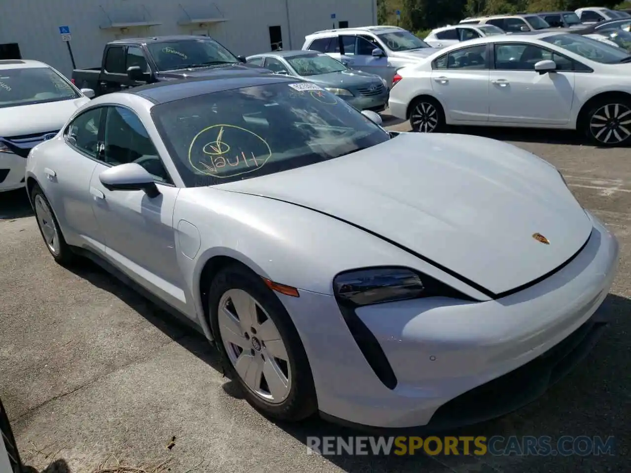 1 Photograph of a damaged car WP0AA2Y17MSA19023 PORSCHE TAYCAN 2021