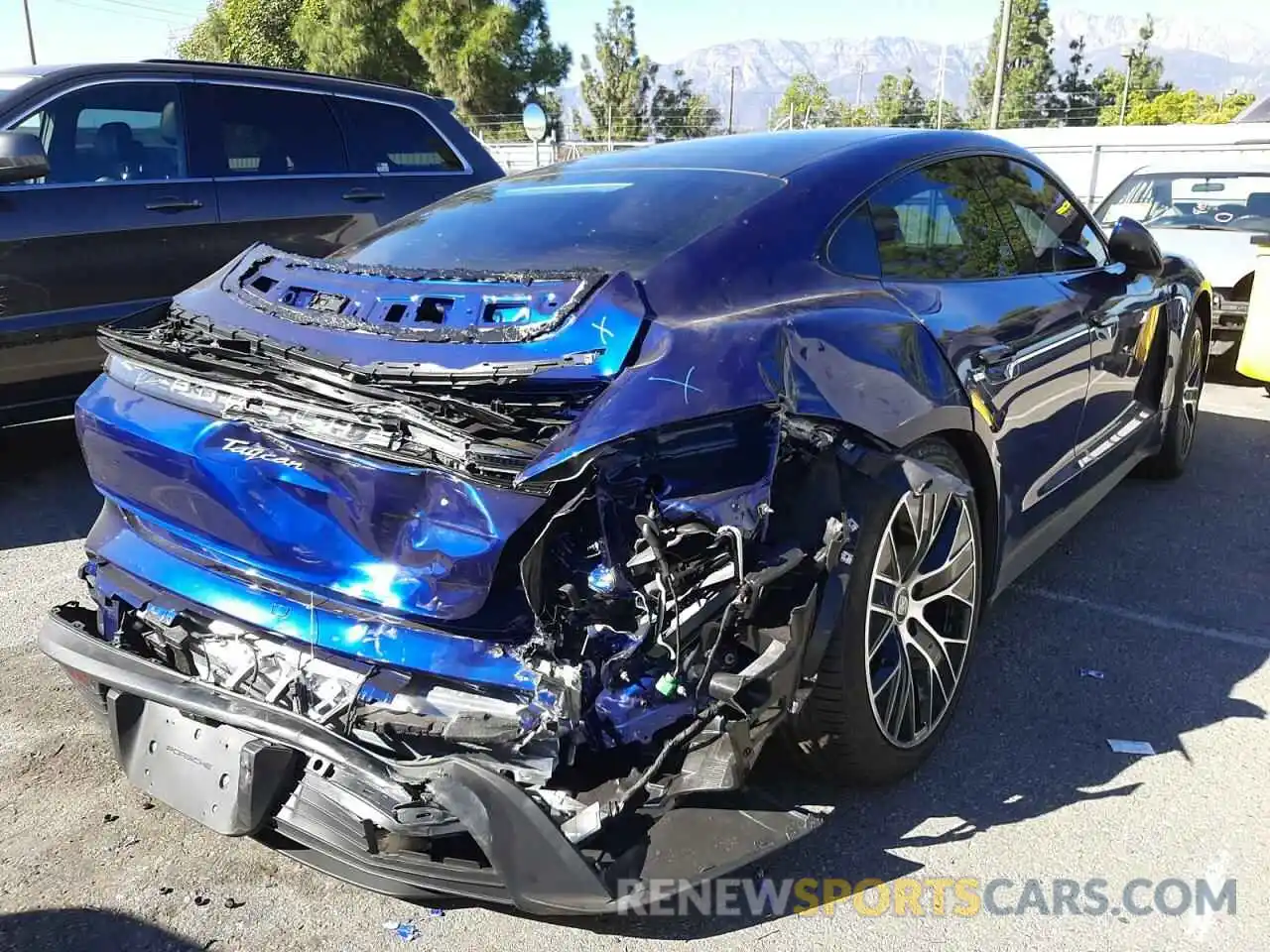 4 Photograph of a damaged car WP0AA2Y17MSA19040 PORSCHE TAYCAN 2021