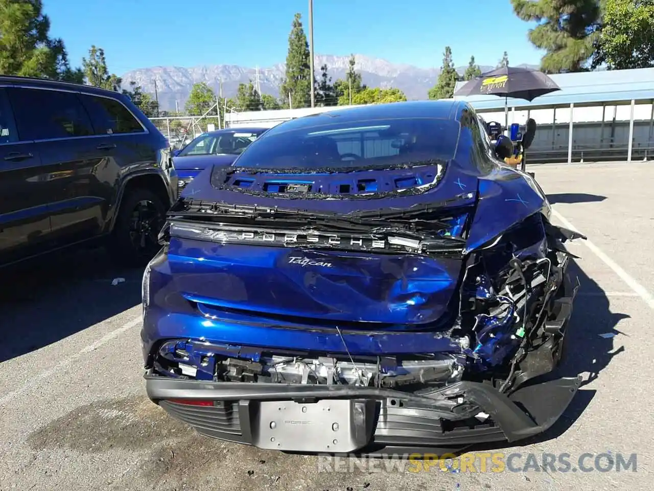 9 Photograph of a damaged car WP0AA2Y17MSA19040 PORSCHE TAYCAN 2021