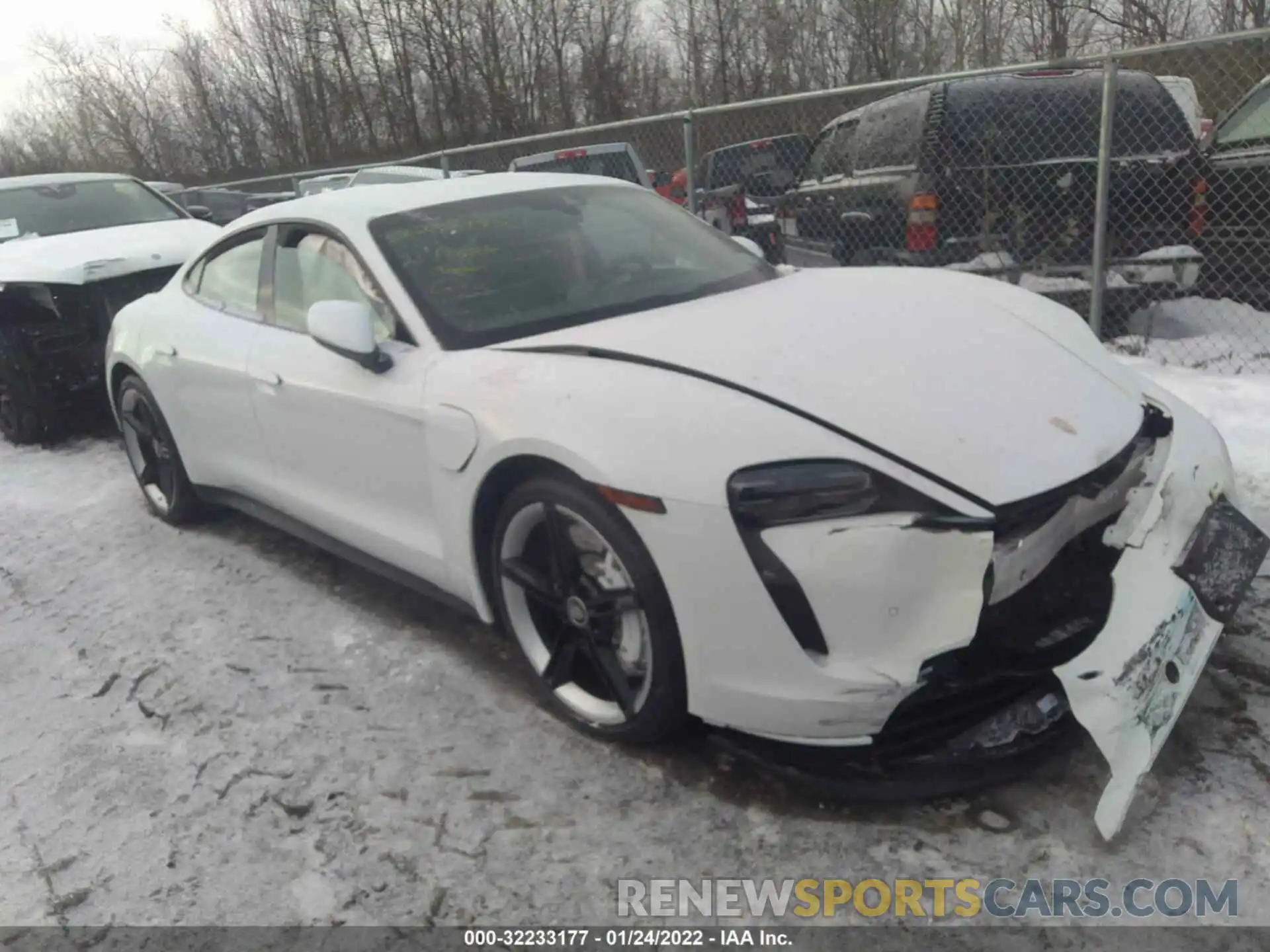 1 Photograph of a damaged car WP0AA2Y18MSA17345 PORSCHE TAYCAN 2021