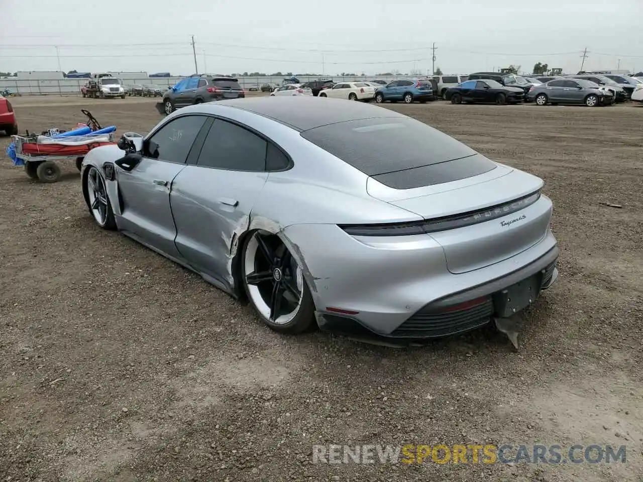 3 Photograph of a damaged car WP0AB2Y10MSA45928 PORSCHE TAYCAN 2021