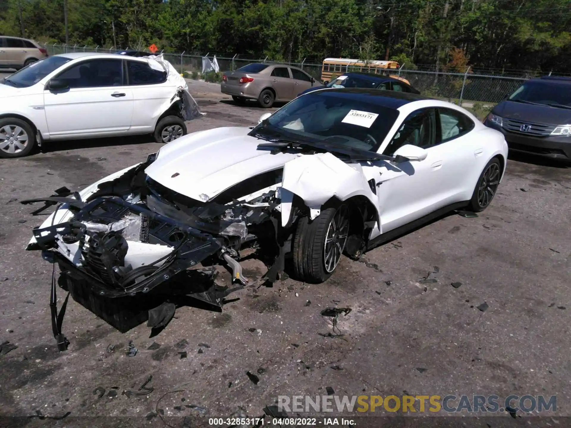 2 Photograph of a damaged car WP0AB2Y11MSA44240 PORSCHE TAYCAN 2021