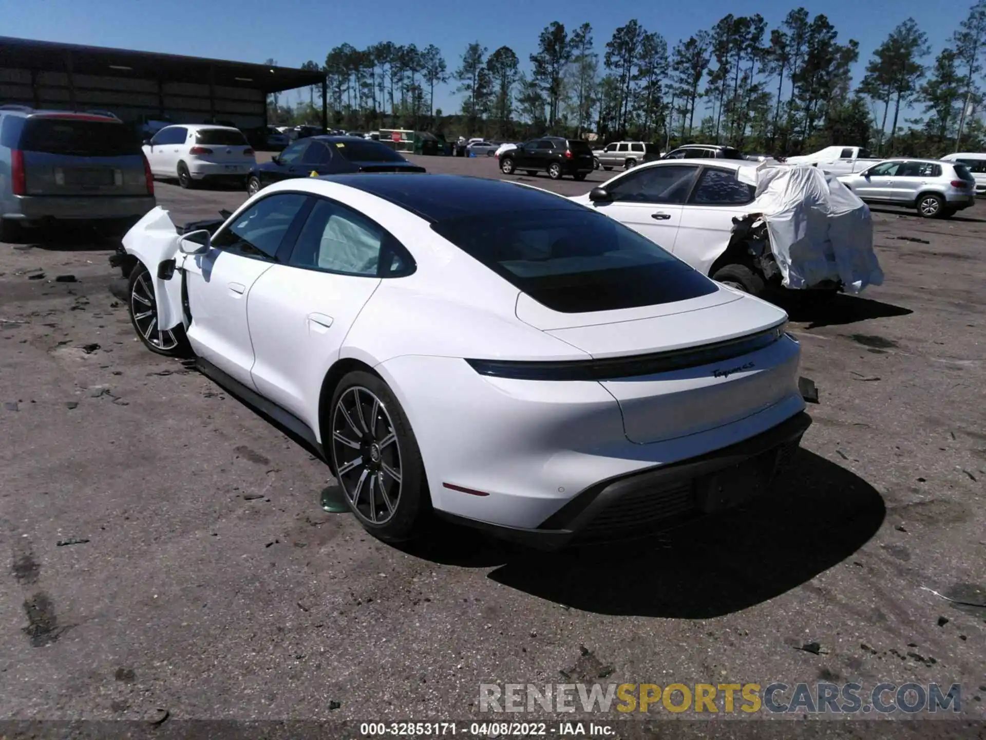 3 Photograph of a damaged car WP0AB2Y11MSA44240 PORSCHE TAYCAN 2021