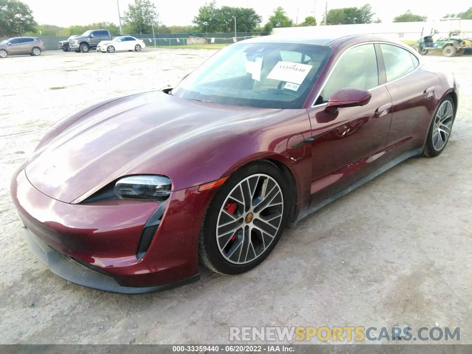 2 Photograph of a damaged car WP0AB2Y13MSA40979 PORSCHE TAYCAN 2021