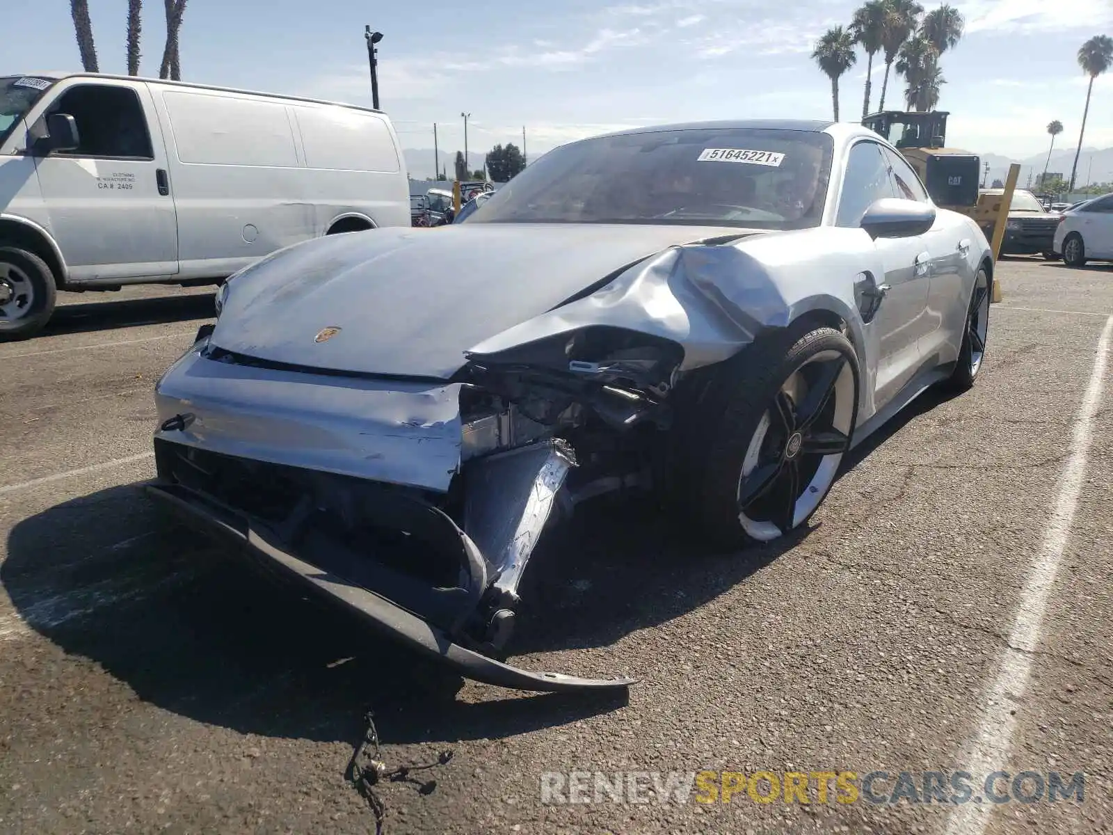 2 Photograph of a damaged car WP0AB2Y13MSA41095 PORSCHE TAYCAN 2021