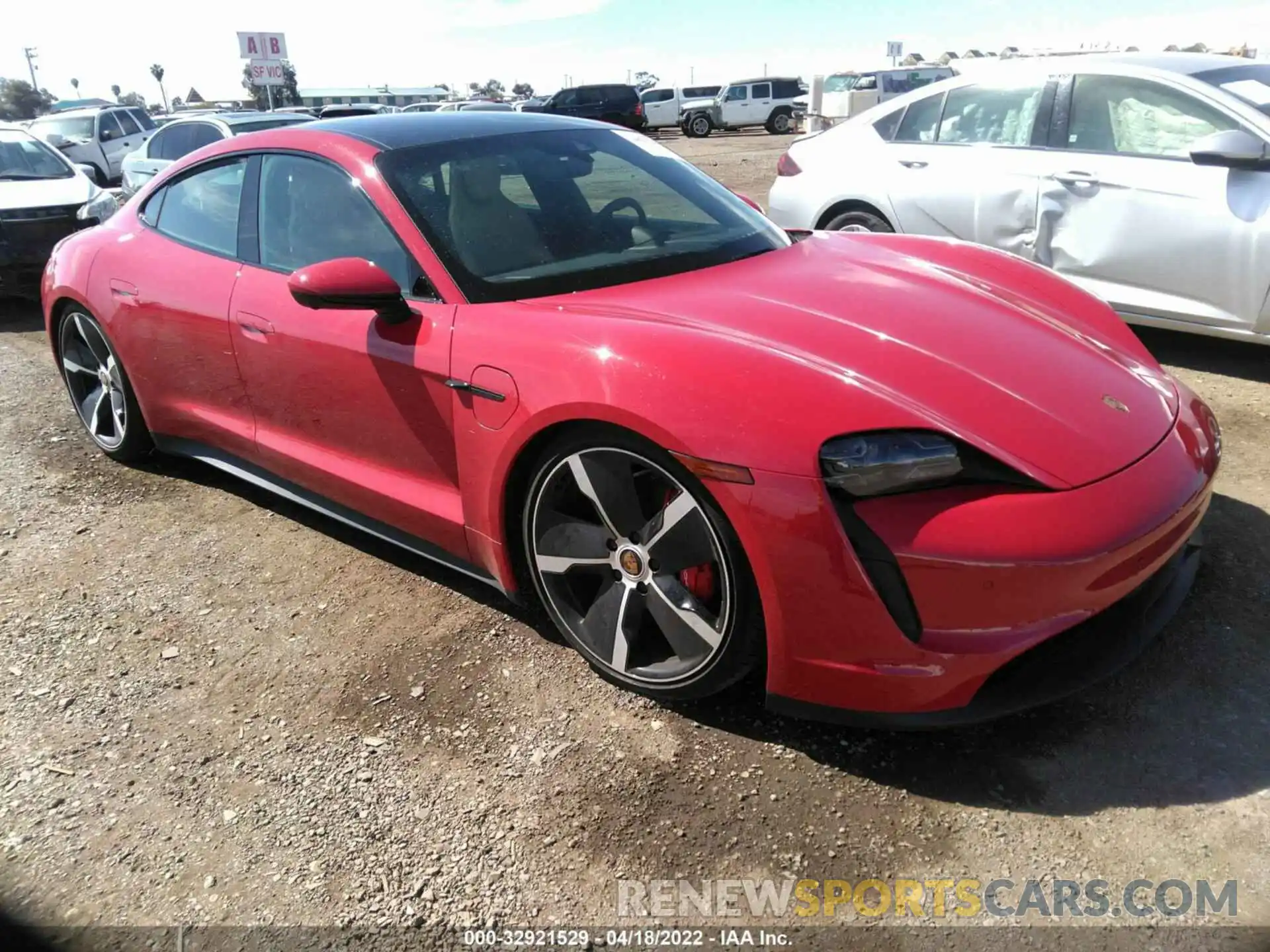 1 Photograph of a damaged car WP0AB2Y13MSA43316 PORSCHE TAYCAN 2021