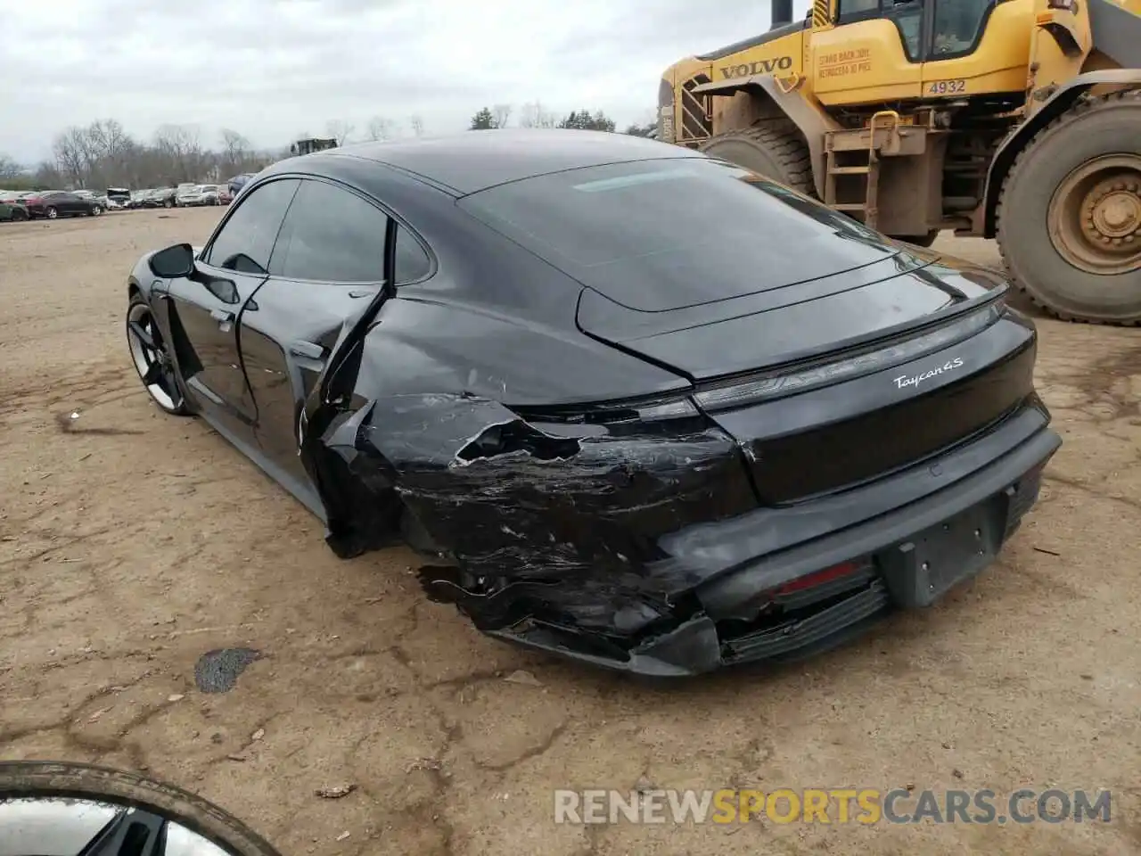 3 Photograph of a damaged car WP0AB2Y13MSA43557 PORSCHE TAYCAN 2021