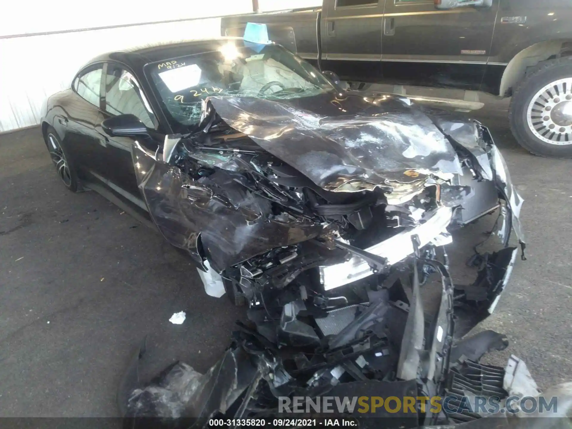 1 Photograph of a damaged car WP0AB2Y14MSA43969 PORSCHE TAYCAN 2021