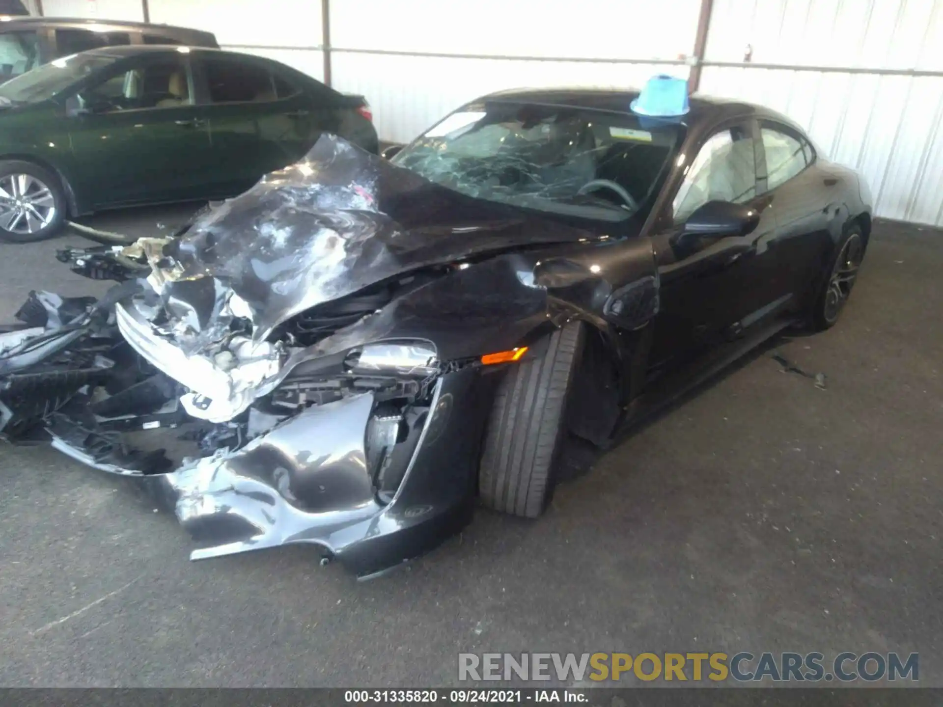 2 Photograph of a damaged car WP0AB2Y14MSA43969 PORSCHE TAYCAN 2021